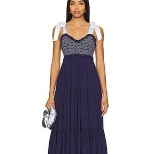FREE PEOPLE Bluebell Solid Maxi Dress in Eclipse